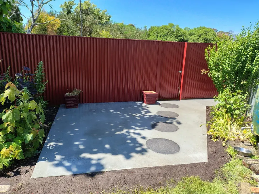 Concrete slab and pathway work by Mint Exterior