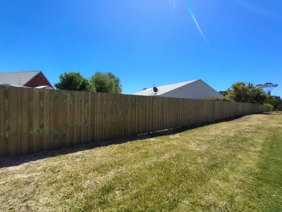 Completed fence and gate