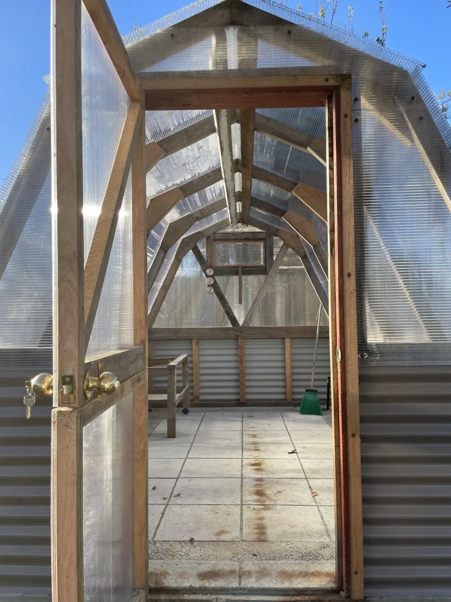 A custom-built greenhouse by Mint Exterior